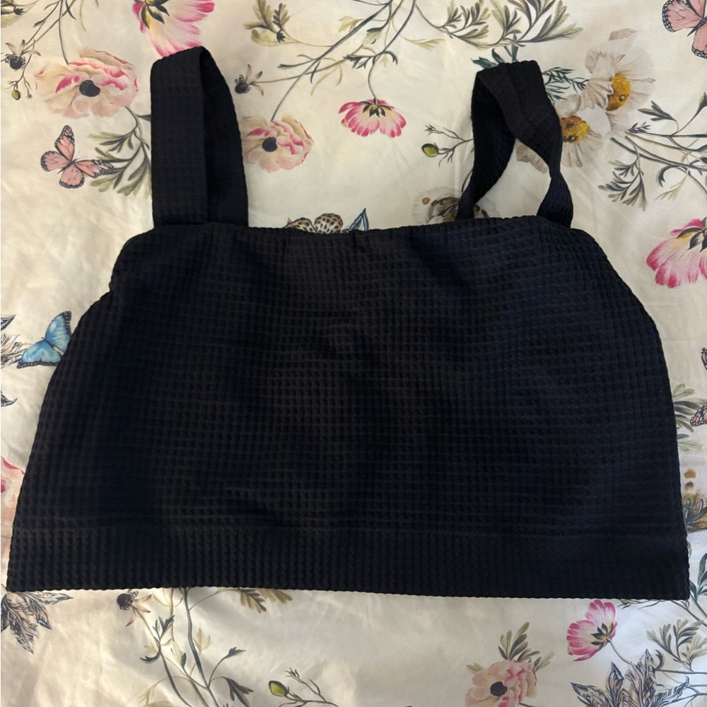 TARGET All In Motion XXL Black Waffle Weave Bra